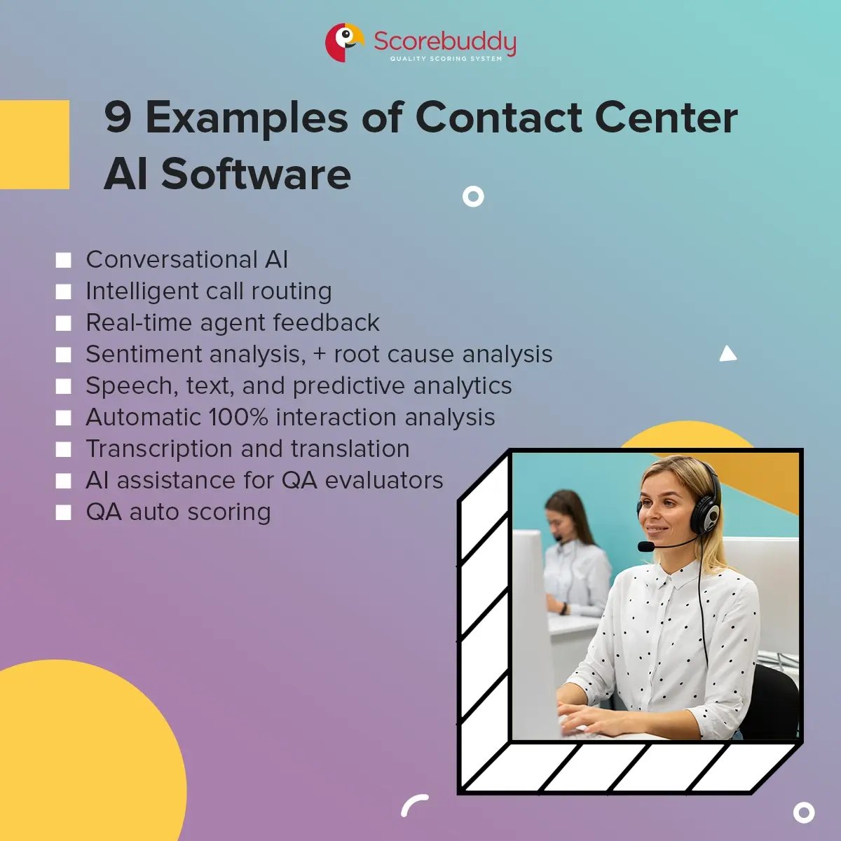 How are we using contact center AI software 9 examples