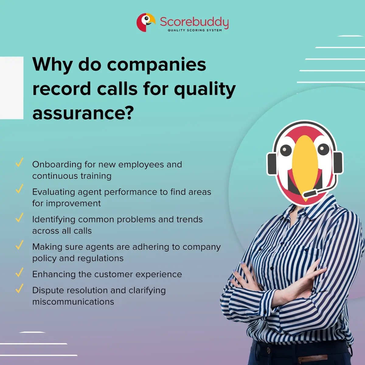 Why do companies record calls for quality assurance 6 reasons