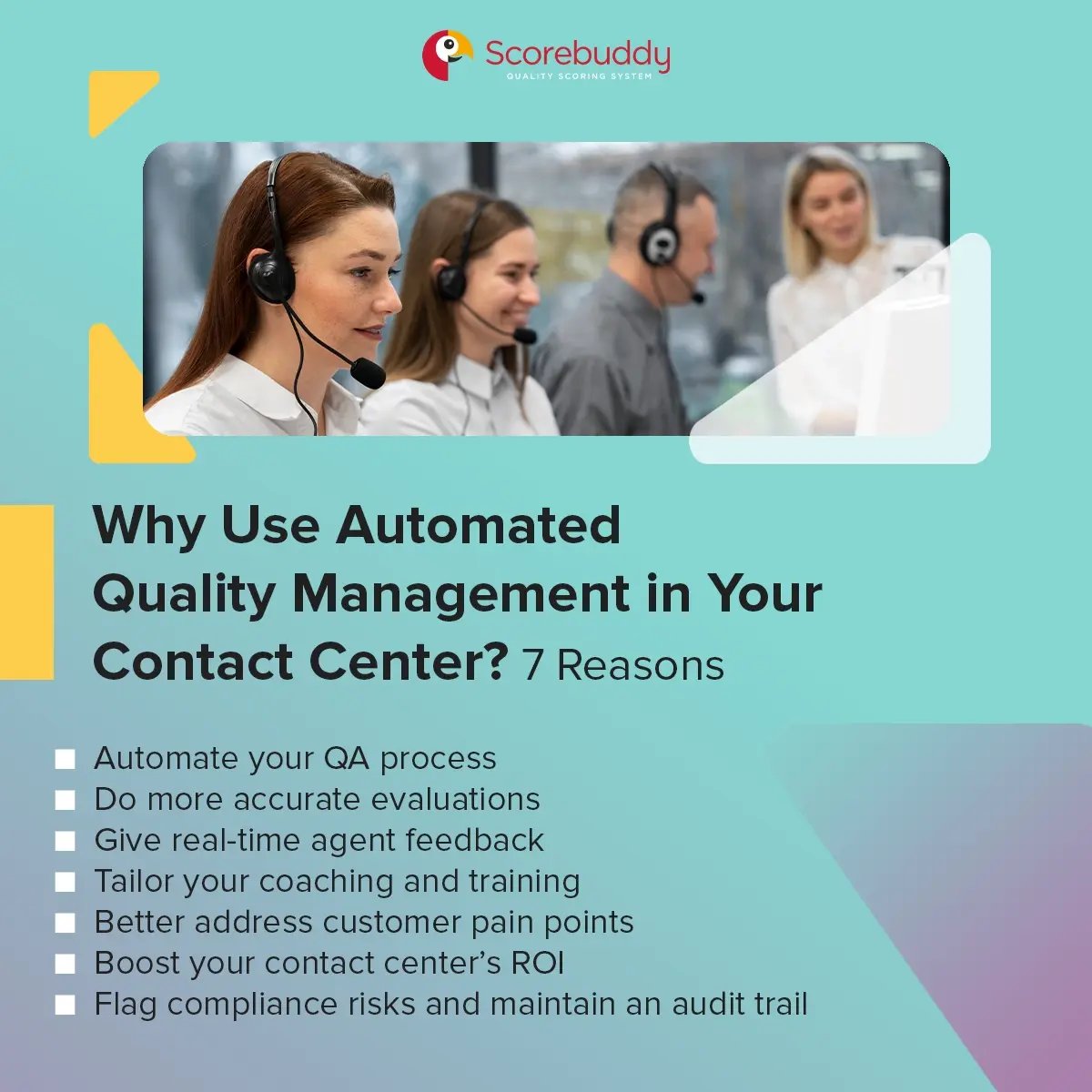 Why use automated quality management in your contact center 7 reasons